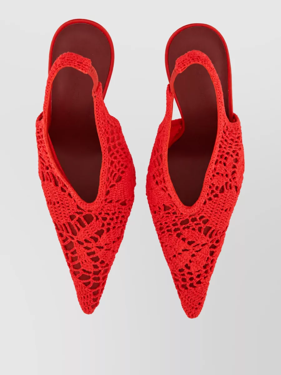 Magda Butrym Crochet Slingback Mules
