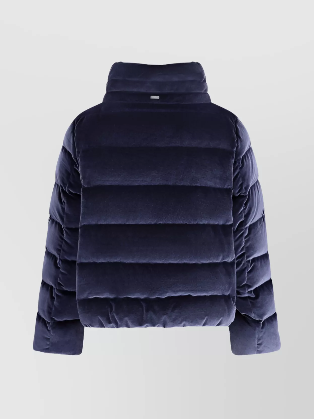 Herno Cotton Chenille-effect Down Jacket In Blue