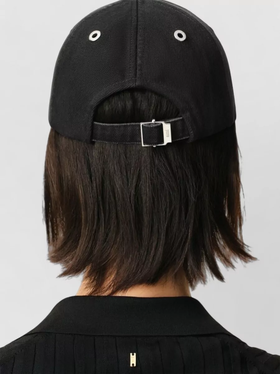 Ami Paris Cotton Logo Baseball Cap