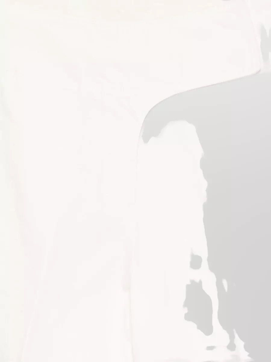 Ami Paris Cotton High-Rise Wide-Leg Panelled Knee-Length Shorts