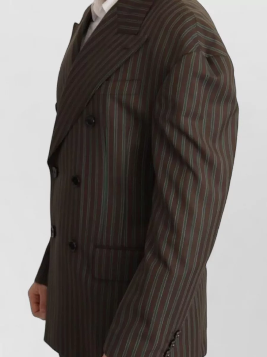 Dolce&Gabbana Striped Double-Breasted Blazer