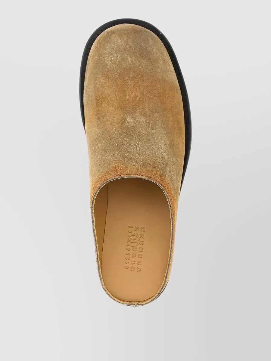 Mm6 Maison Margiela Leather Slippers