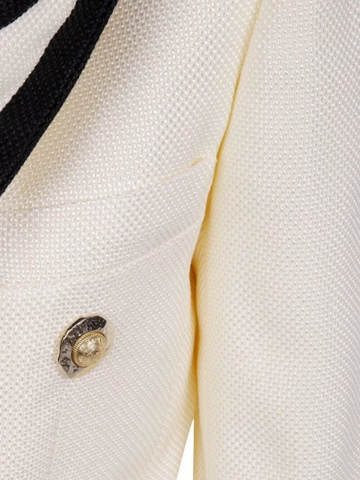 Balmain One Button Fitted Natte Jacket Clothing In Neutral