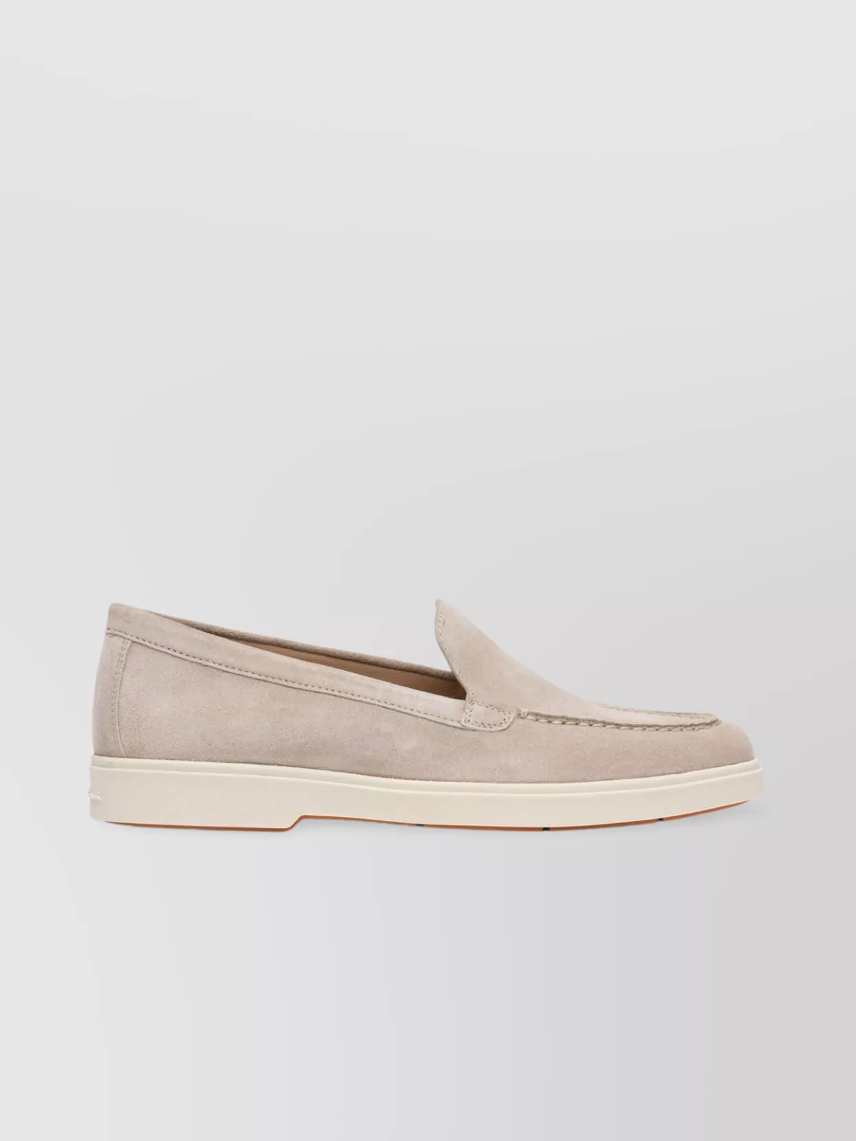 Santoni Slip-on Shoes With Round Toe And Rubber Sole