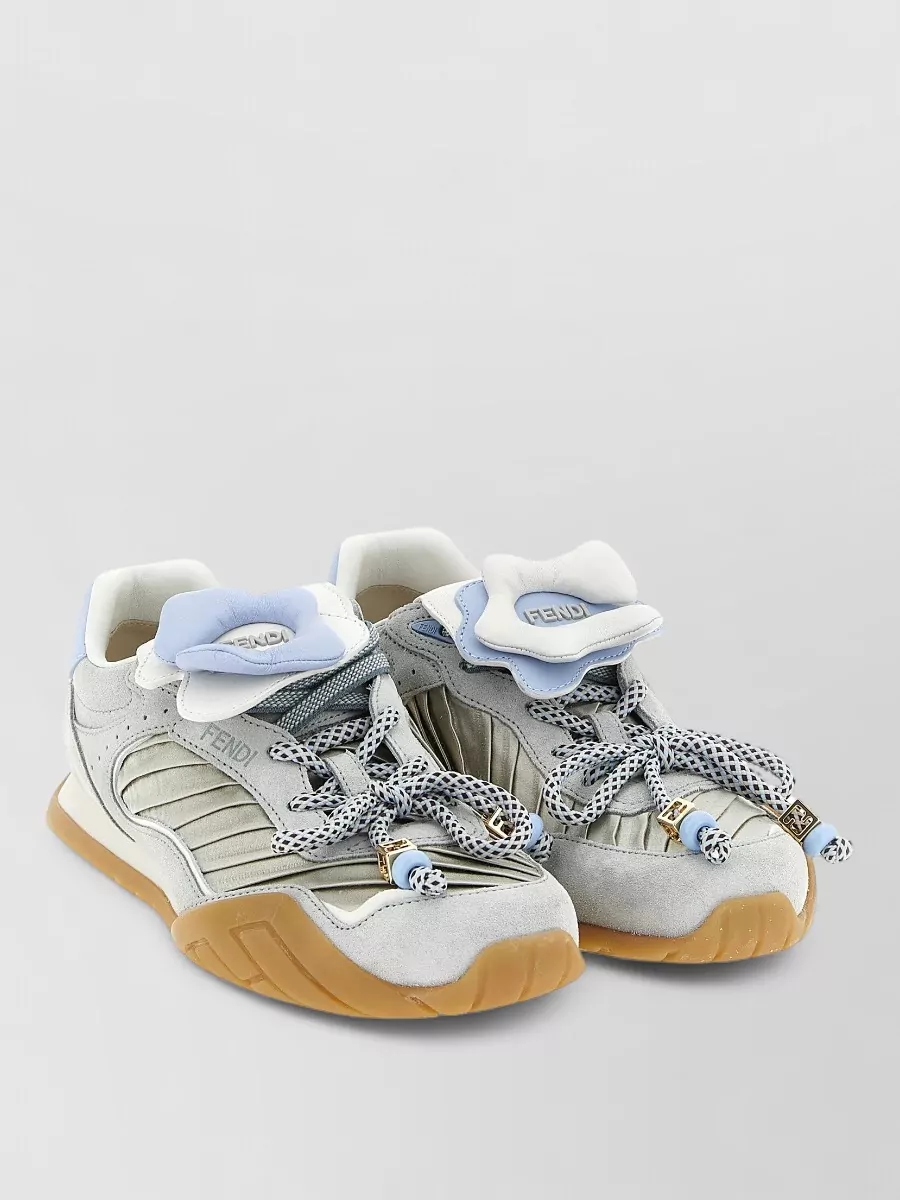 Fendi Leather Low-Top Sneakers