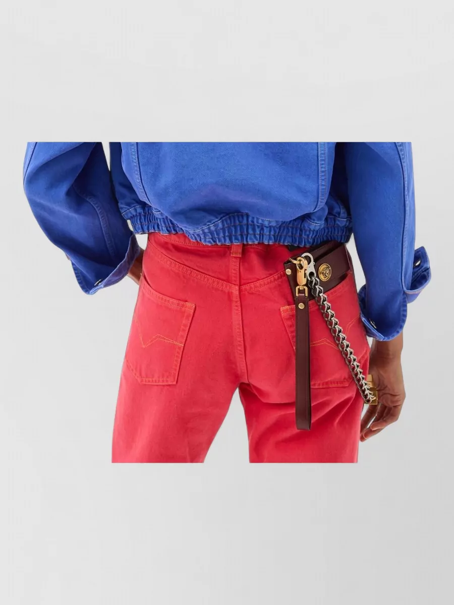 Versace Denim Cropped Jacket