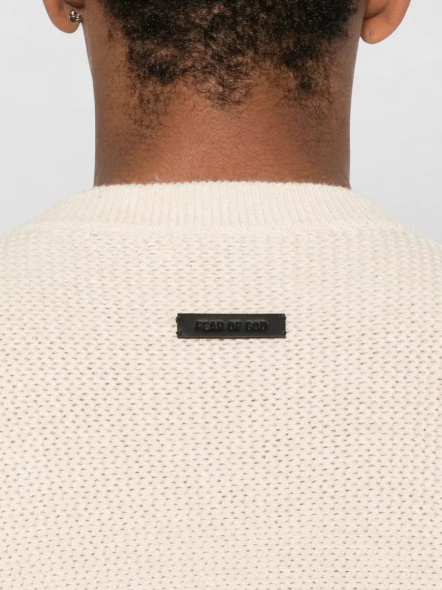 Fear Of God Knit Sweater Featuring Collar Cuffs Waist Hem