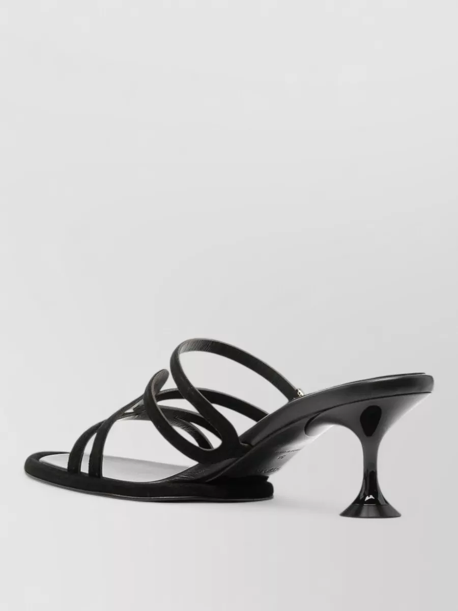 Sergio Rossi Leather Multi Strap Mules