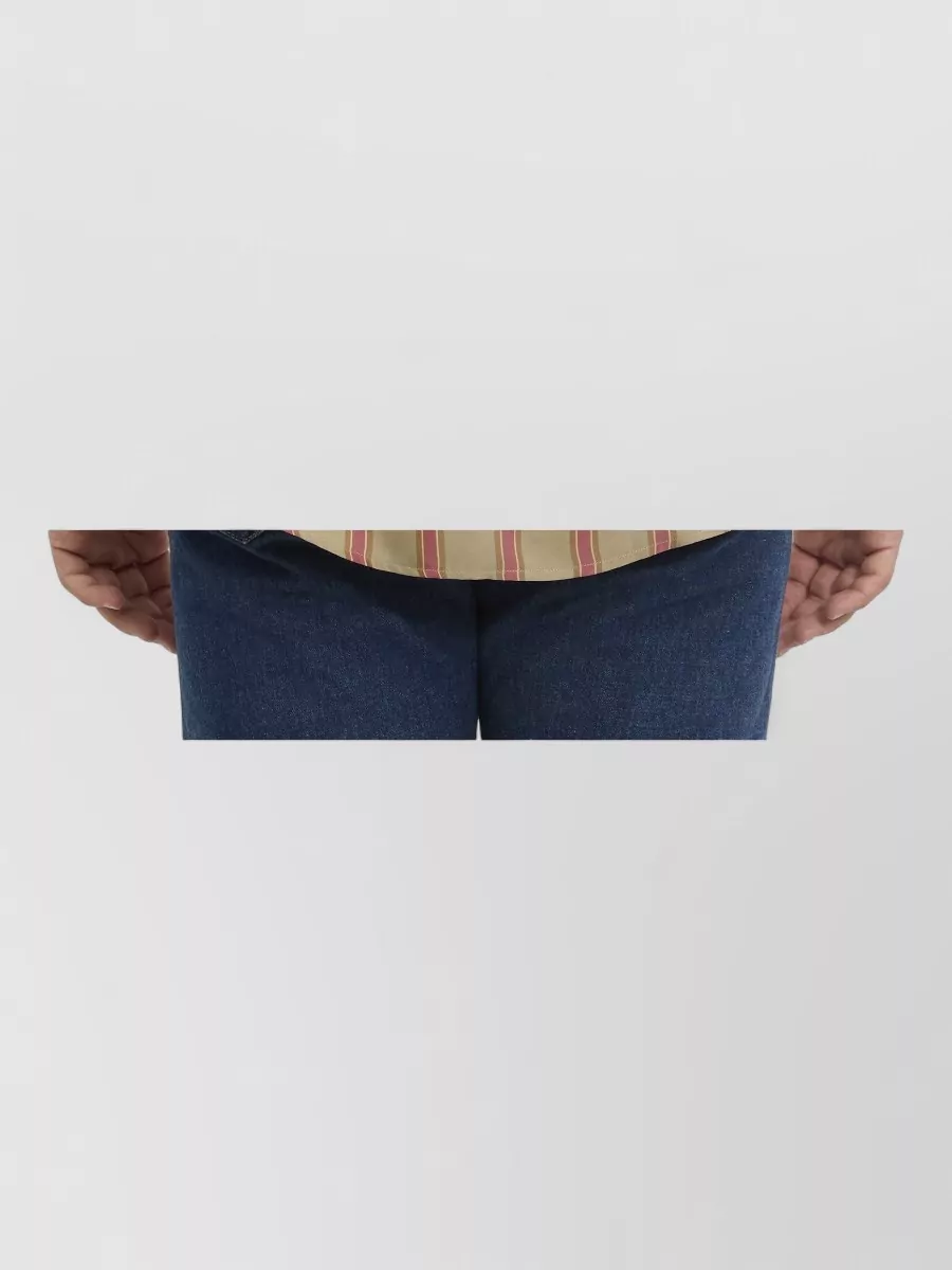 Saint Laurent Striped Short-Sleeve Shirt
