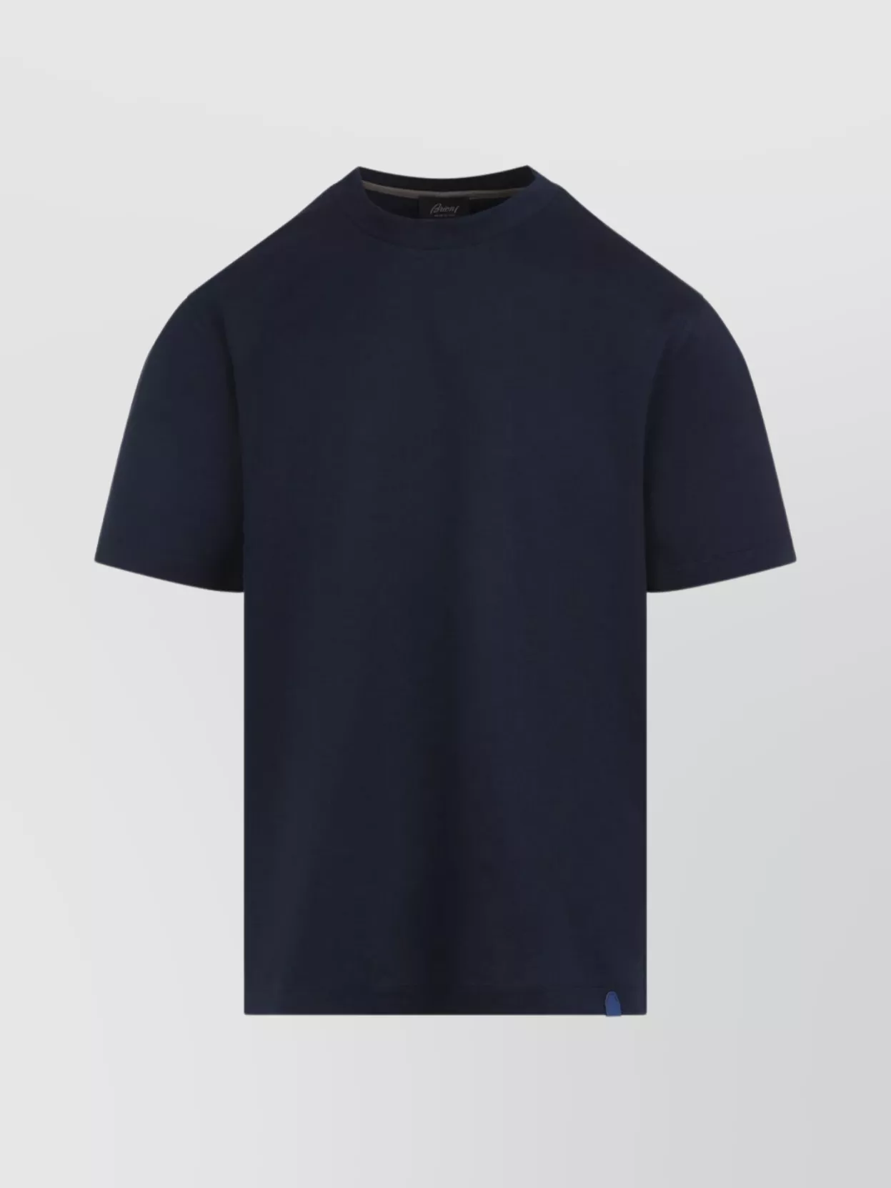 Brioni Cotton Jersey Crewneck T-shirt In Blue