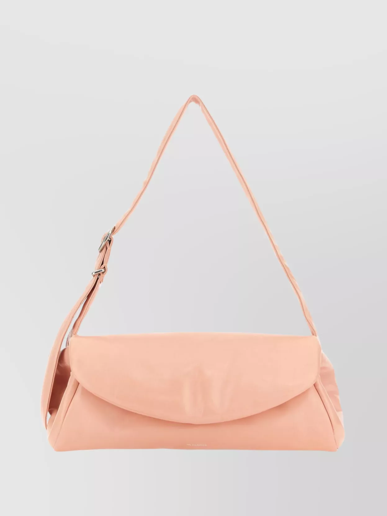 Shop Jil Sander Grande Leather Shoulder Bag In Pastel
