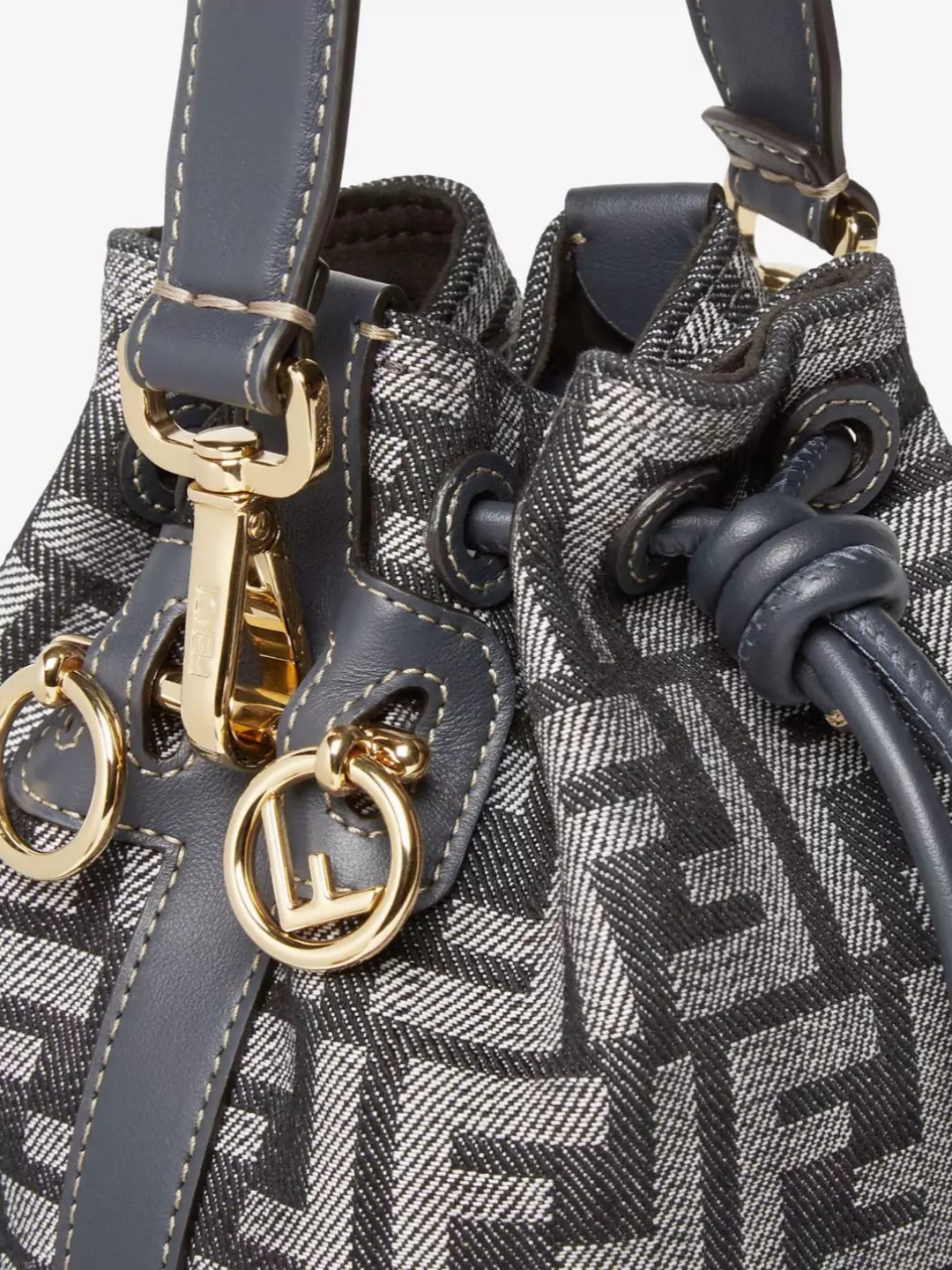 Fendi Chic Denim Shoulder Bag