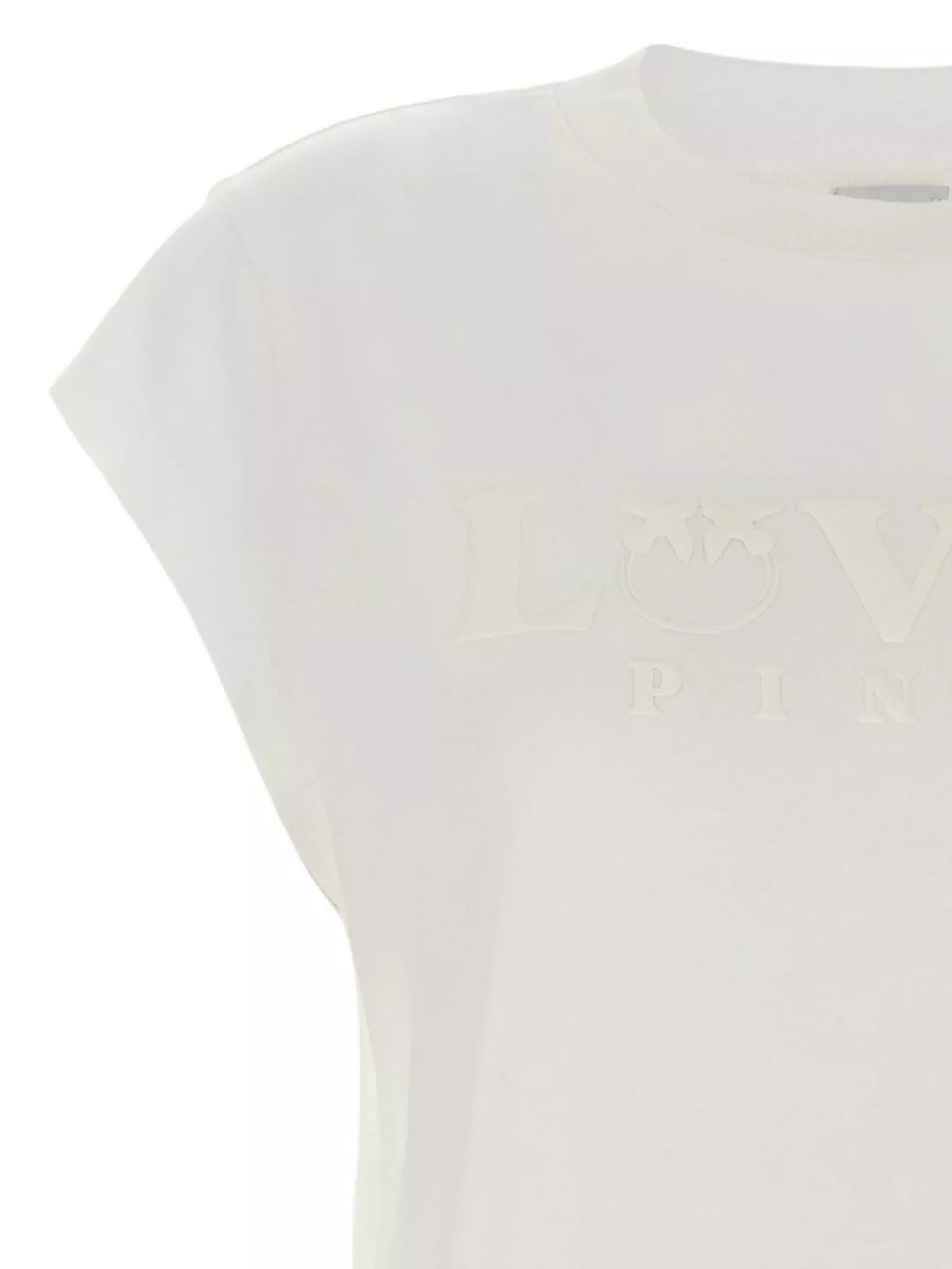 Pinko "Moroccan City" Cap Sleeve Crew Neck T-Shirt