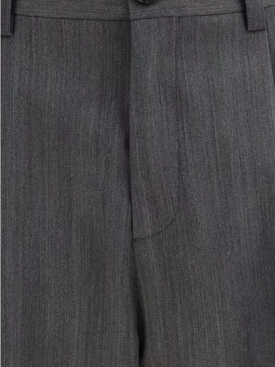 Valentino Wool Straight-Leg Tailored Trousers