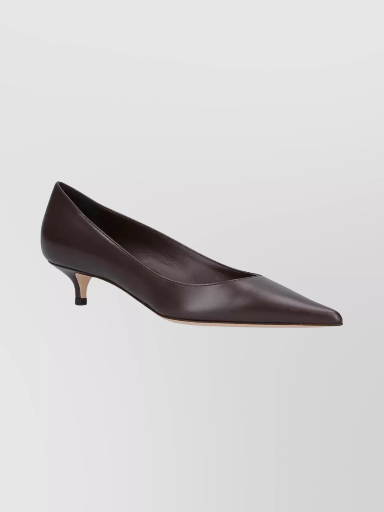 Jimmy Choo Stylish Kitten Heel Pointed Toe Pumps In Brown