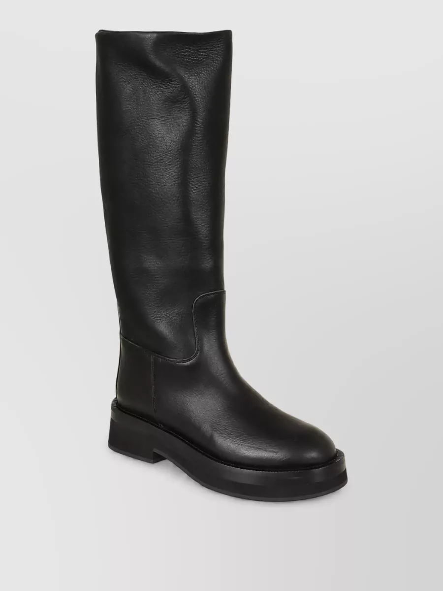Paris Texas calf leather rubber boots