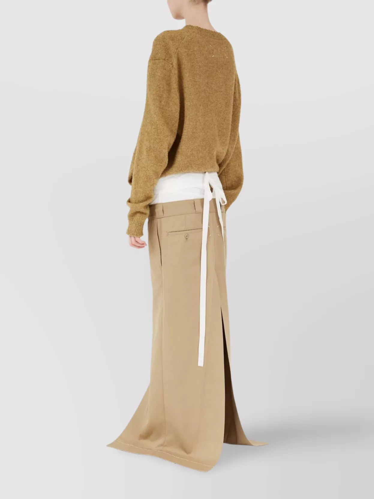 Maison Margiela Layered High Waist Long Skirt