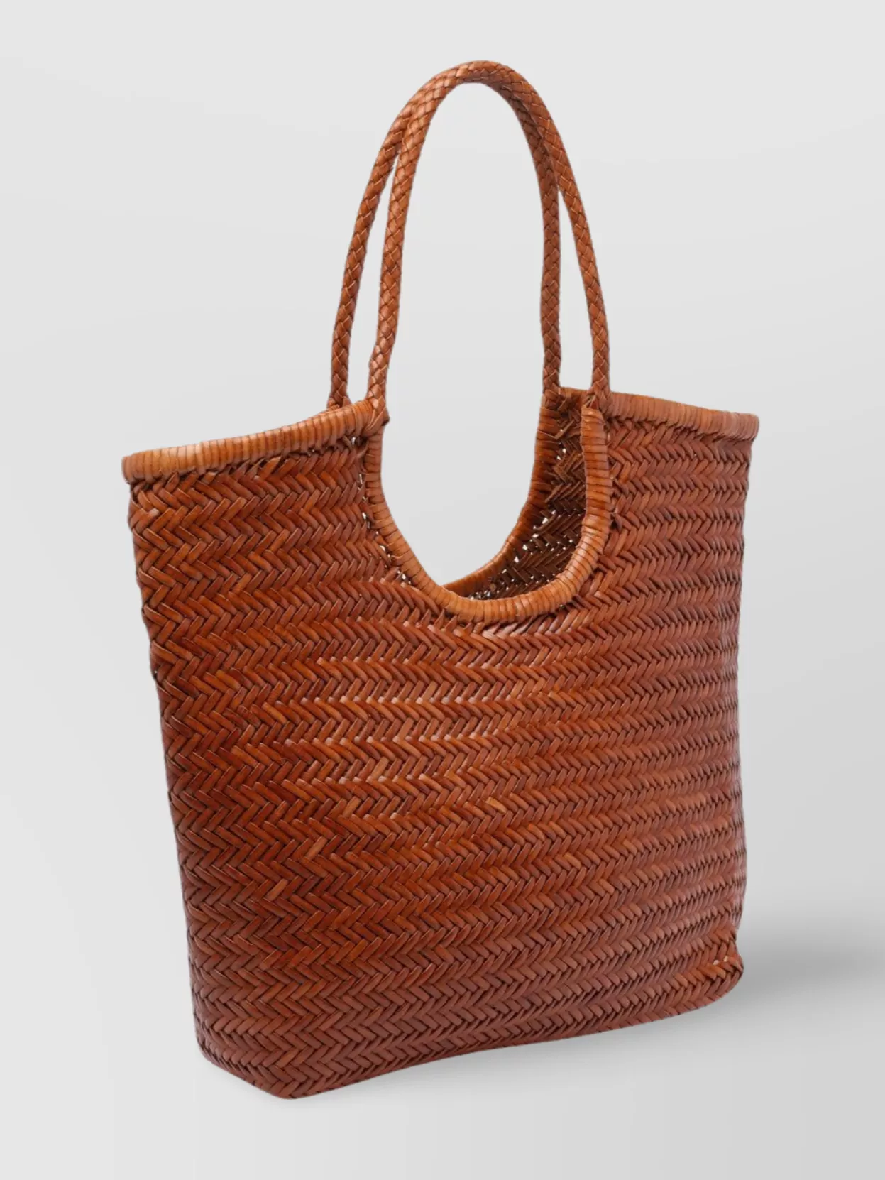 Dragon Diffusion Leather Woven Texture Shoulder Bag