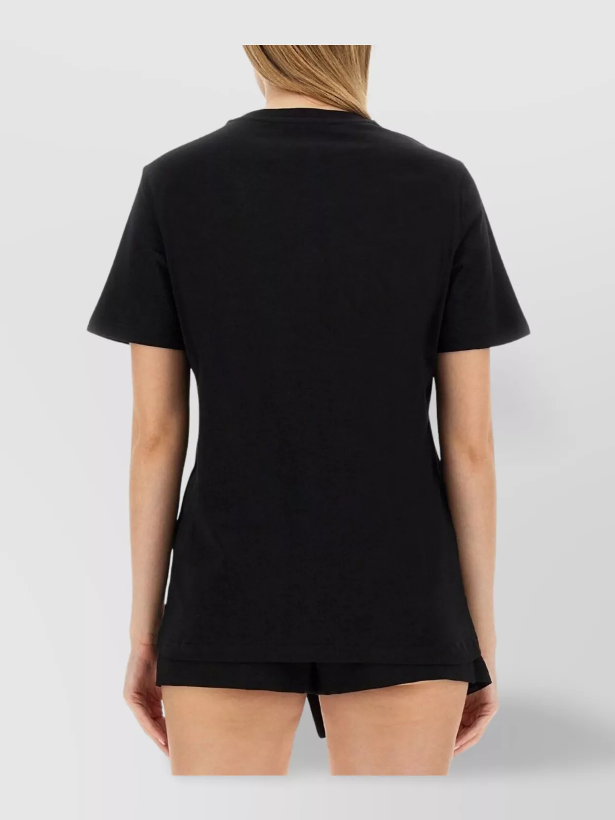 Moschino Black Regular Fit T-shirt With Logo And Heart Graphic