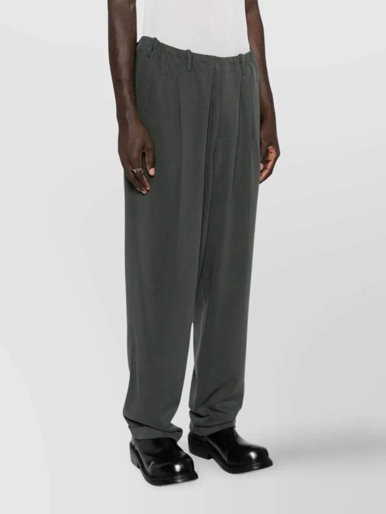 Magliano Trousers With Belt Loops And Cuffed Hem
