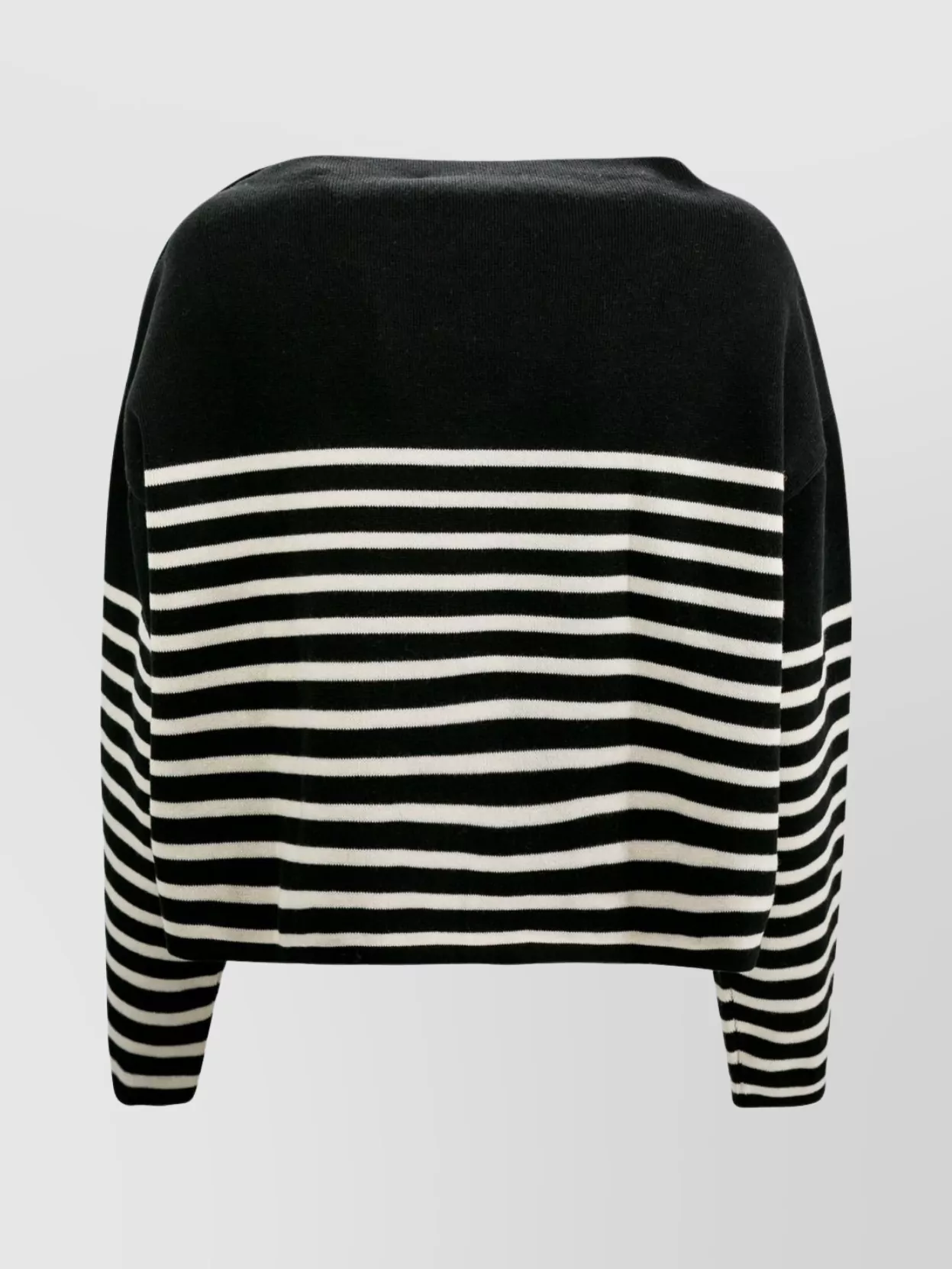 Shop Philosophy Di Lorenzo Serafini Striped Boat Neck Sweater With Button Detail