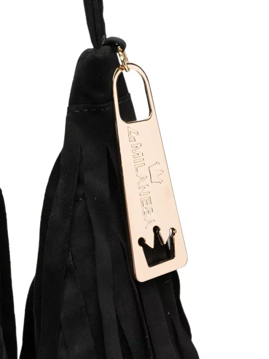 La Milanesa Tiered Fringe Bucket Bag
