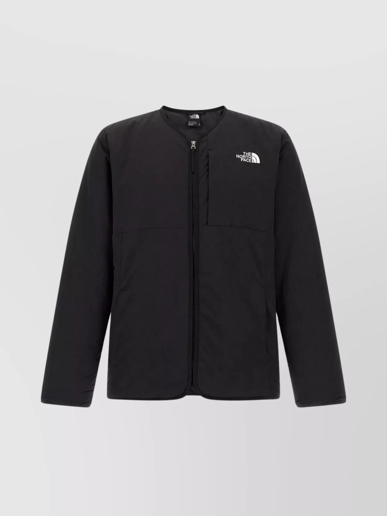 The North Face Lightweight Quilted Long Sleeve Jacket In Black