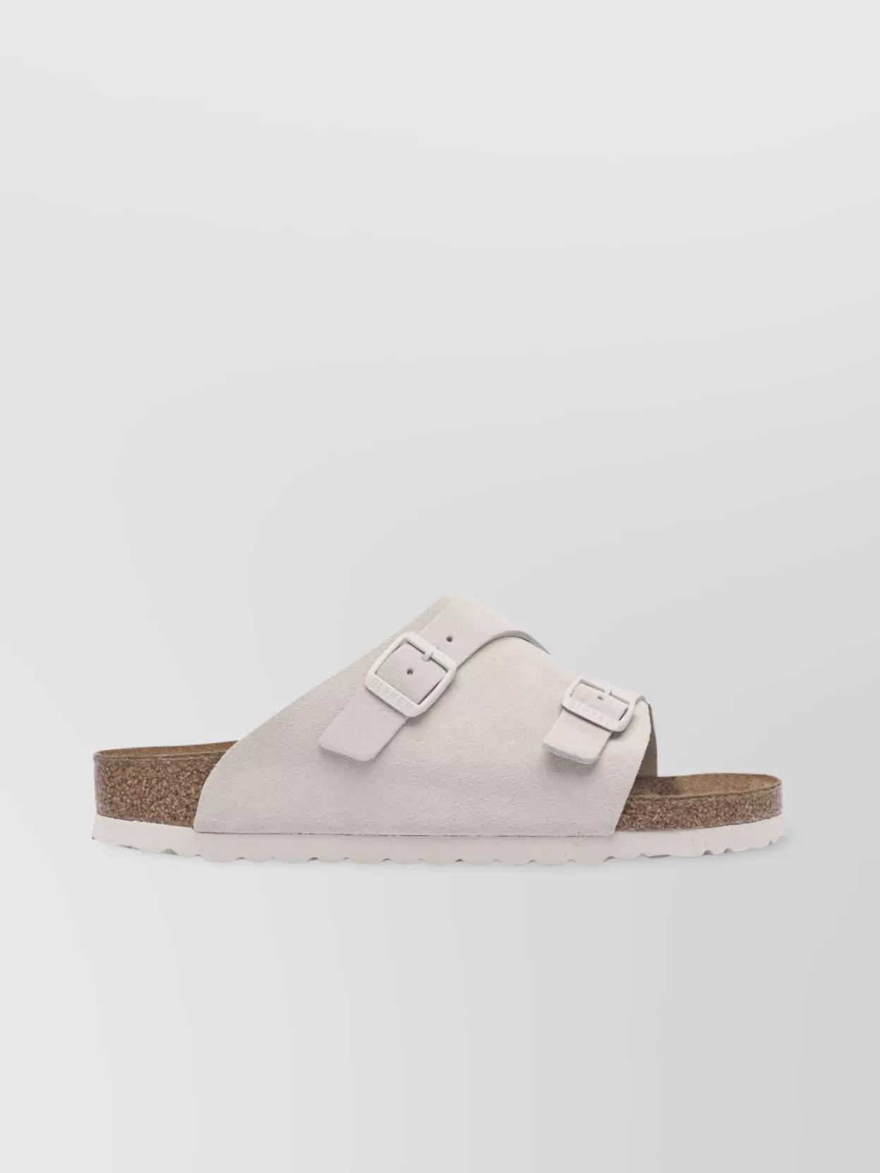 Birkenstock Strappy Sandals With Cork Midsole And Textured Sole