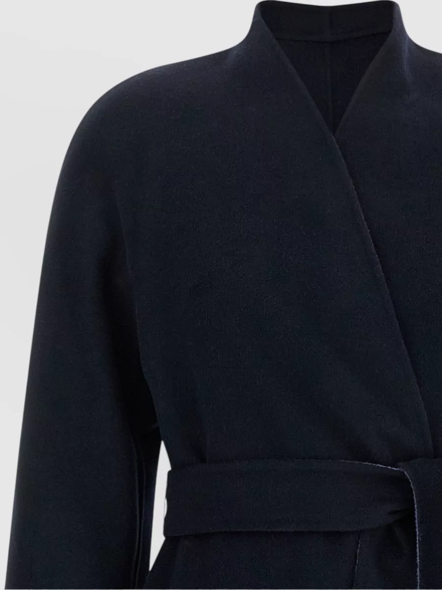 S Max Mara Wool Reversible Belted Coat
