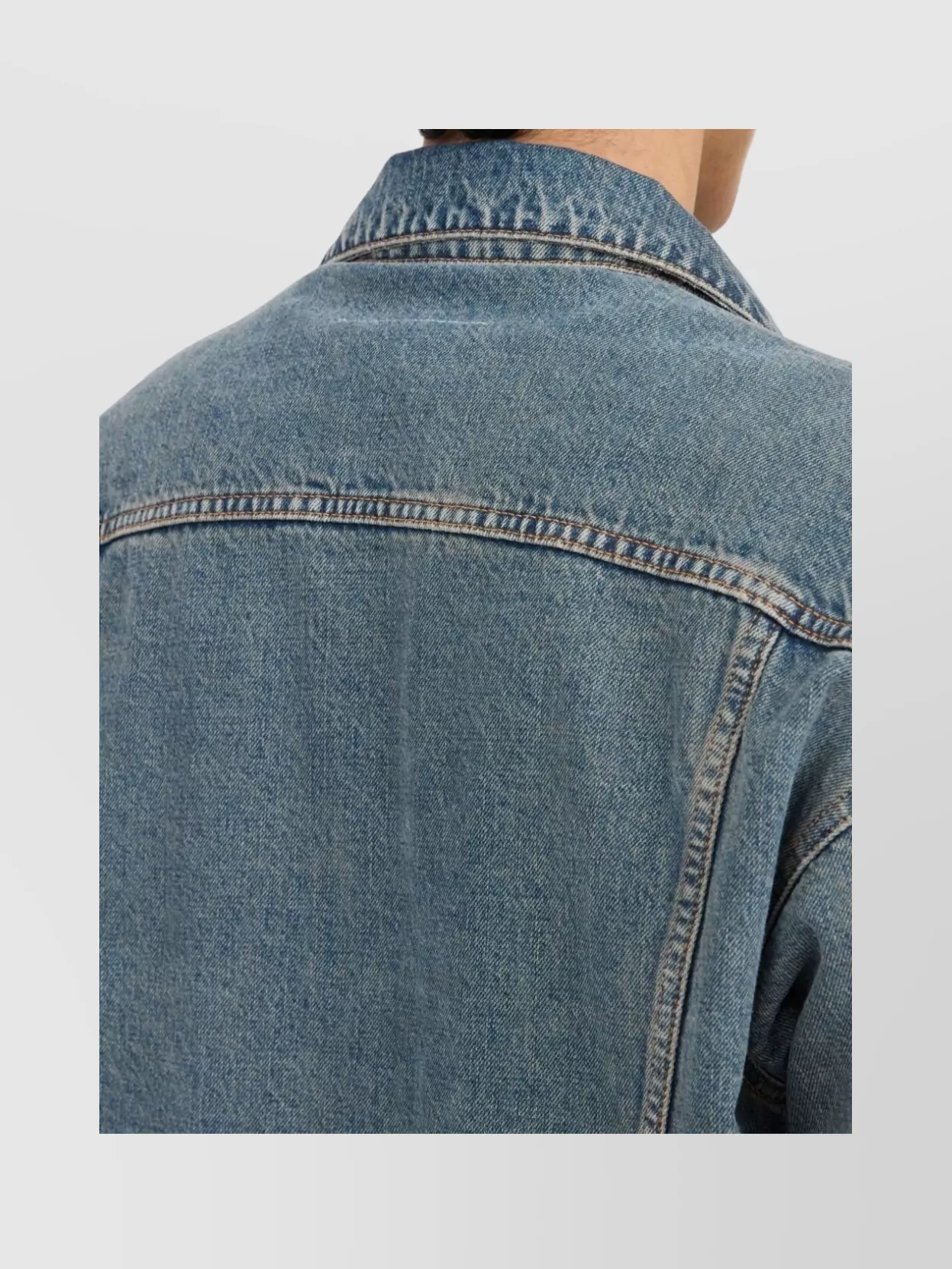 Mm6 Maison Margiela Cotton Denim Jacket Seam Detailing