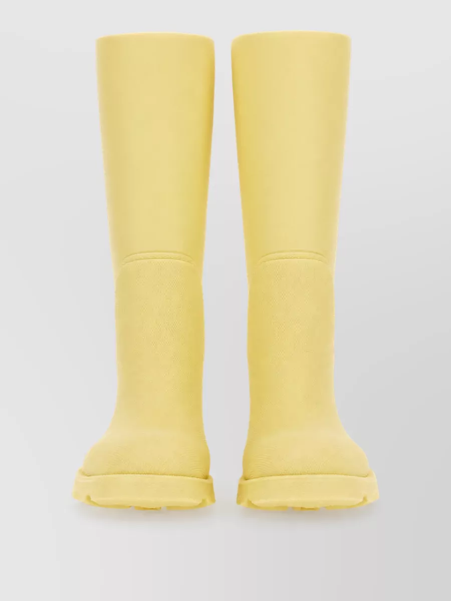 Burberry Rubber Boots In Yellow
