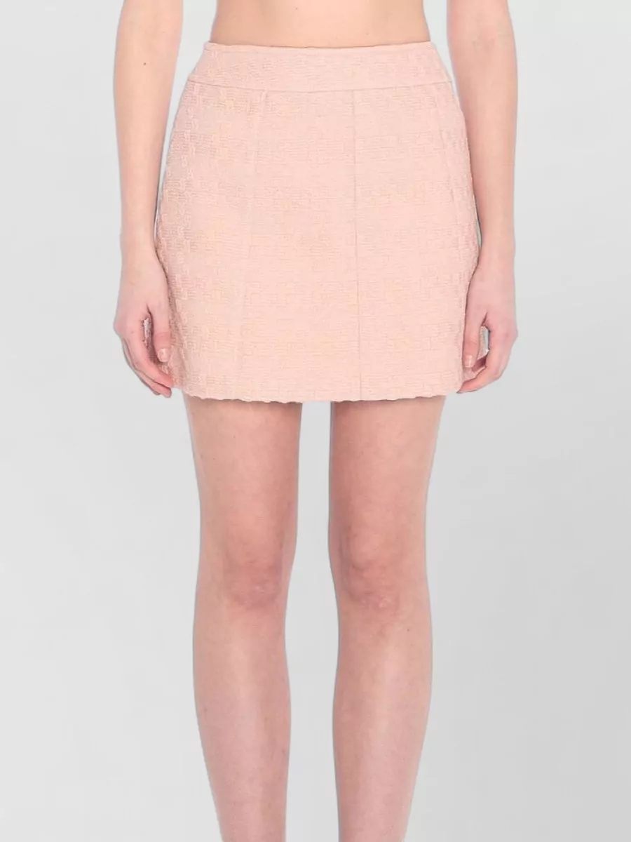 Celine wool blend textured mini a-line skirt