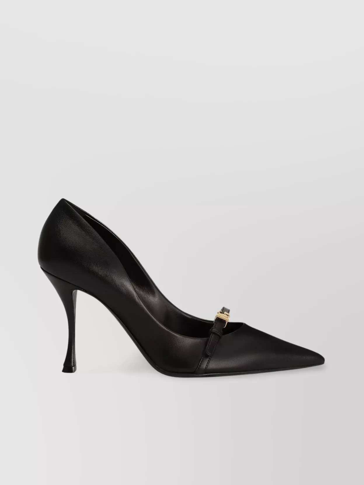 Dolce & Gabbana 90mm Leather Pumps With Pointed Toes In Black