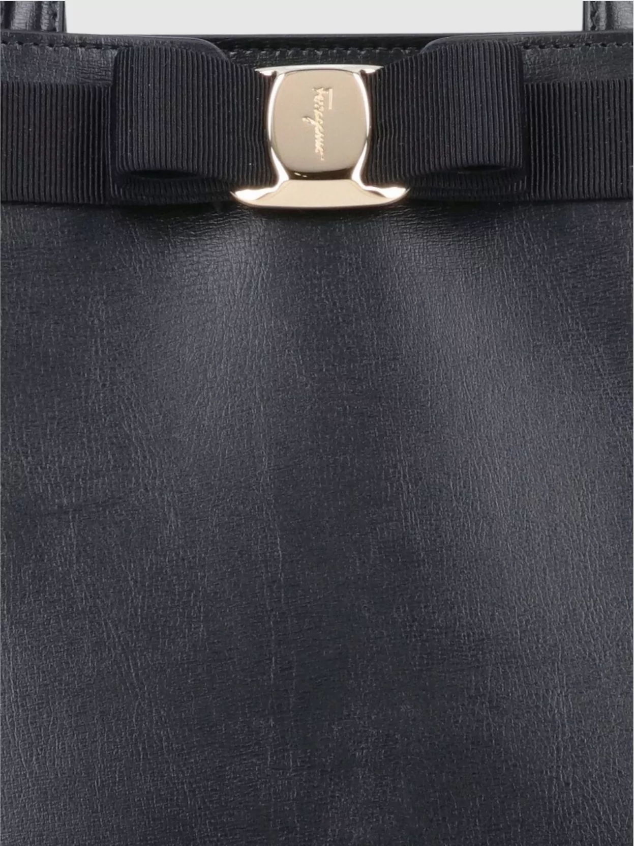 Ferragamo Bow Strap Tote Handles Structure