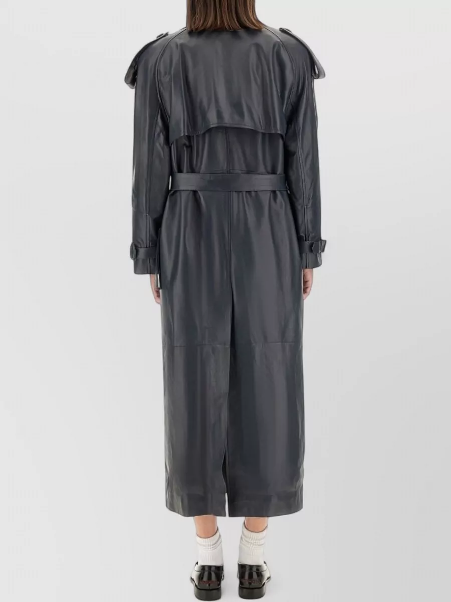Salvatore Santoro Leather Trench Coat