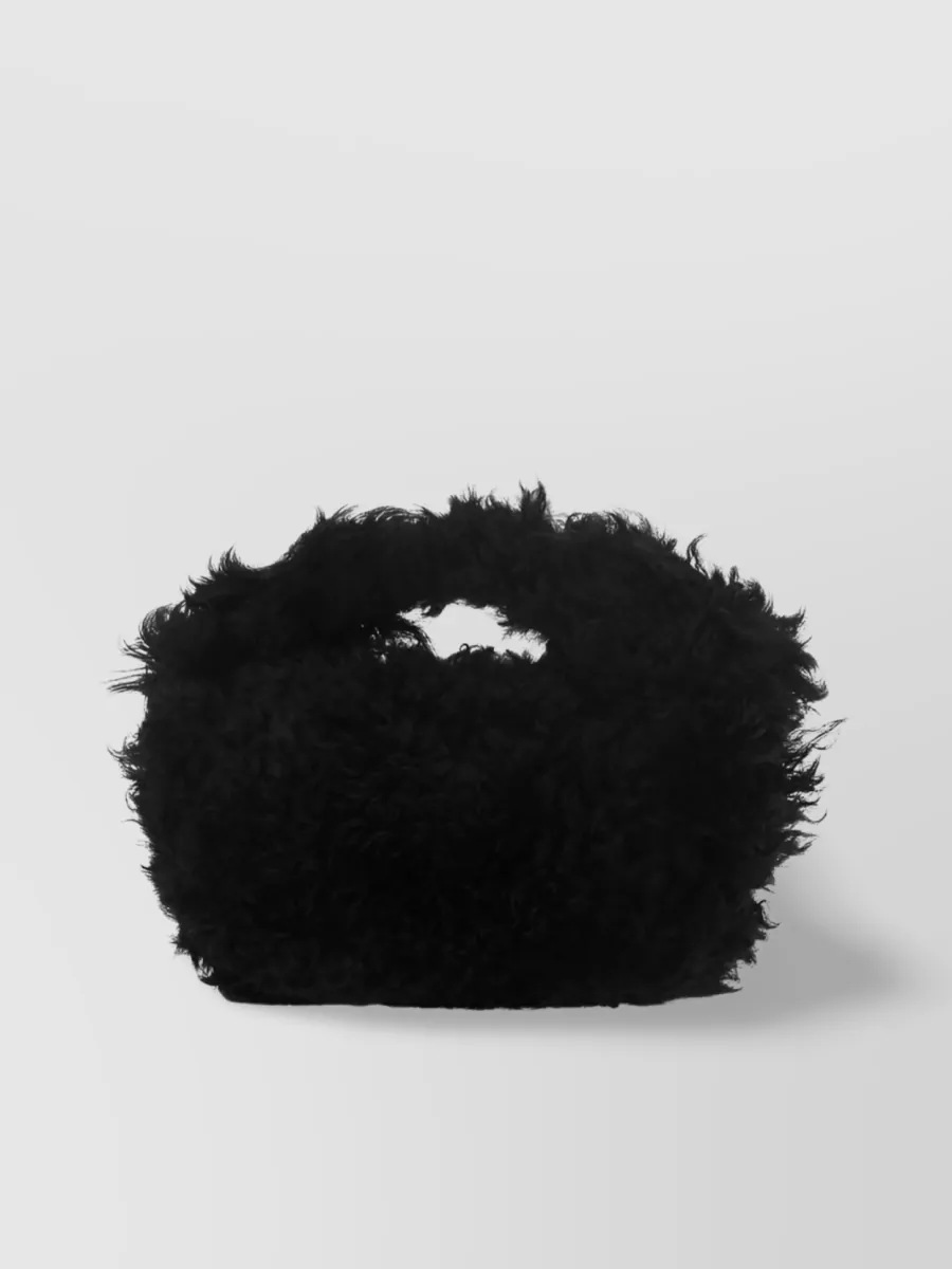 By Far Baby Cush Fluffy Shearling Mini Bag
