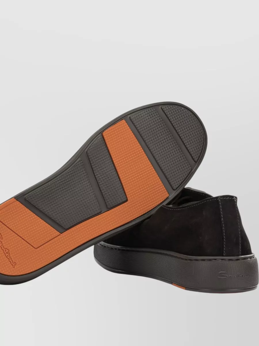 Santoni Suede Low-Top Sneakers