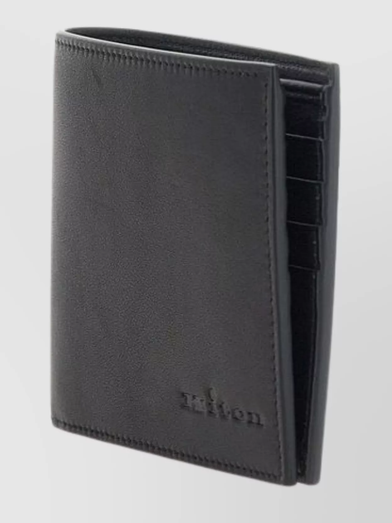 Kiton Soft Leather Bi-fold Wallet With Fabric Pouch