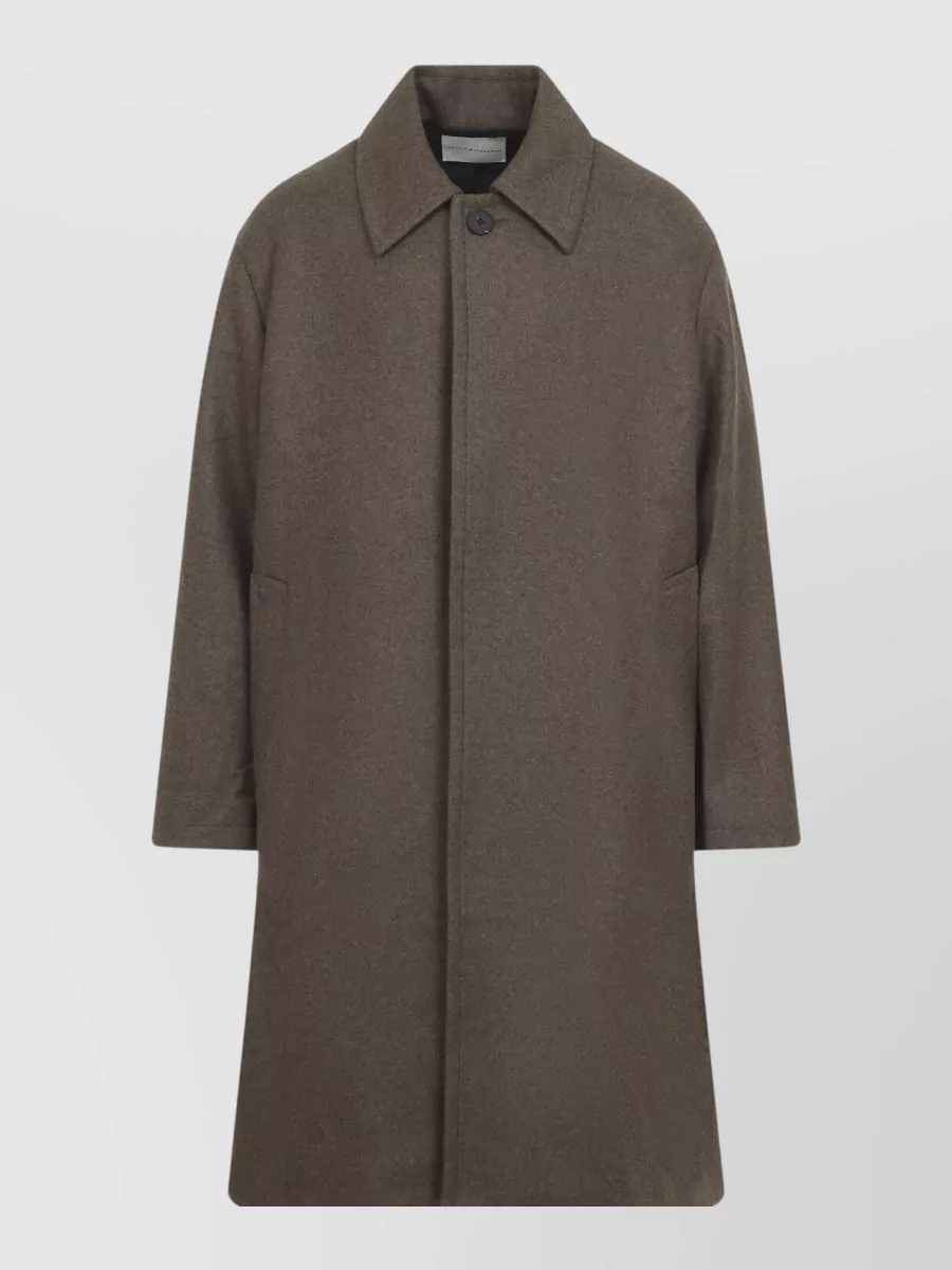 Studio Nicholson Wool Long Relaxed-Fit Overcoat