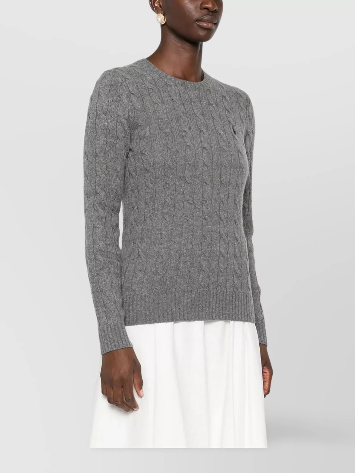 Polo Ralph Lauren Cable-Knit Wool Cashmere Crew-Neck Jumper