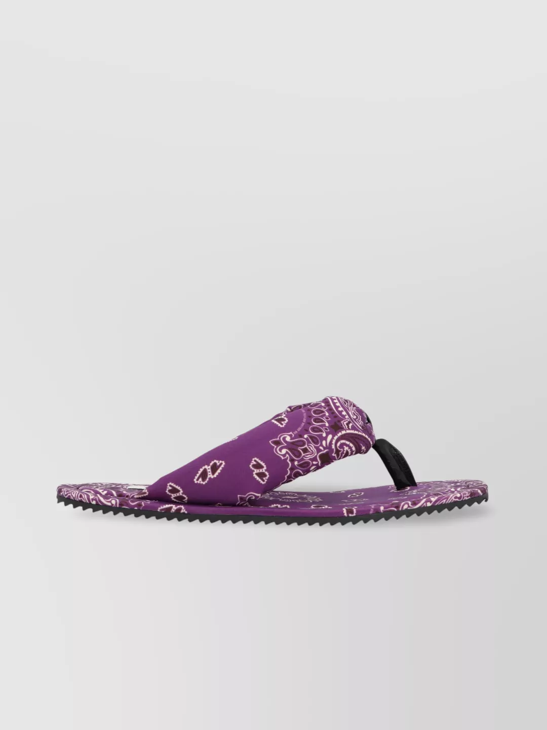The Attico Square Toe Bandana Print Slides