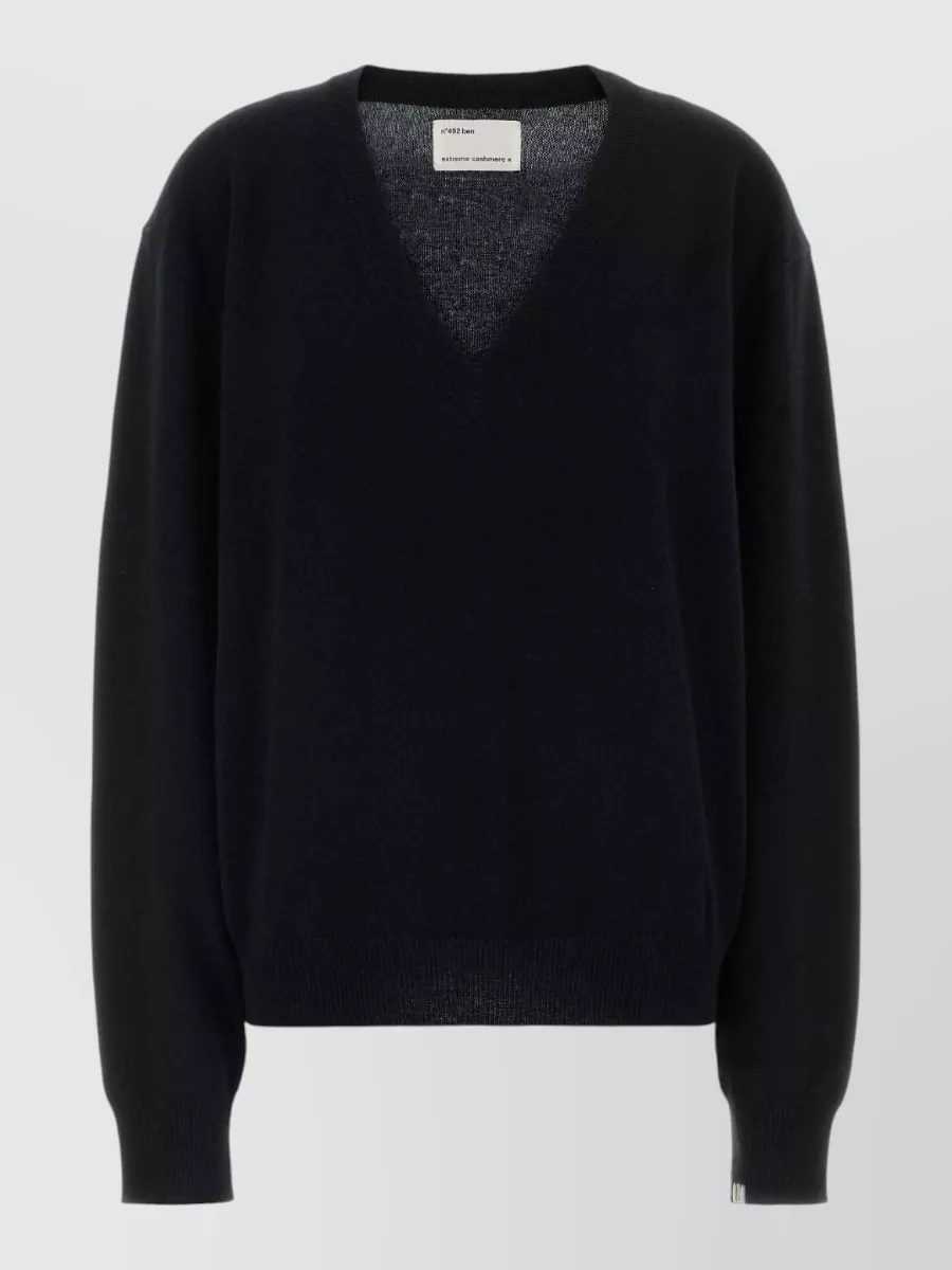 Extreme Cashmere cashmere v-neck ribbed-trim sweater