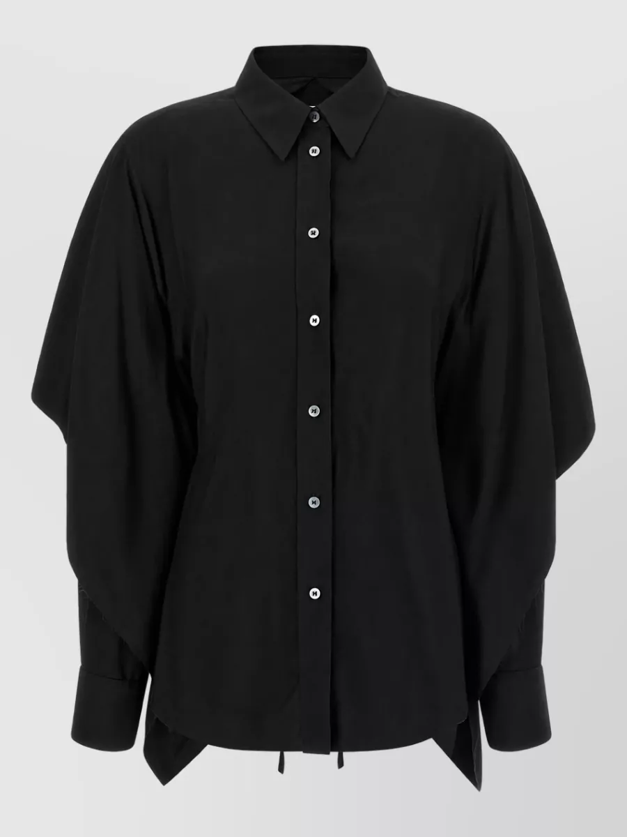 Maison Margiela viscose cape shirt