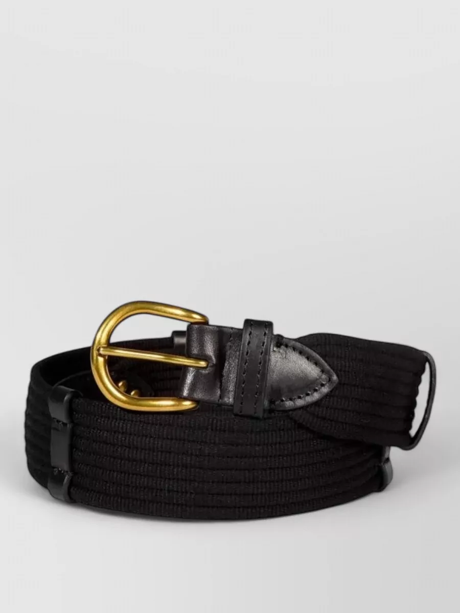 Jérôme Dreyfuss Leather trimmed cotton belt