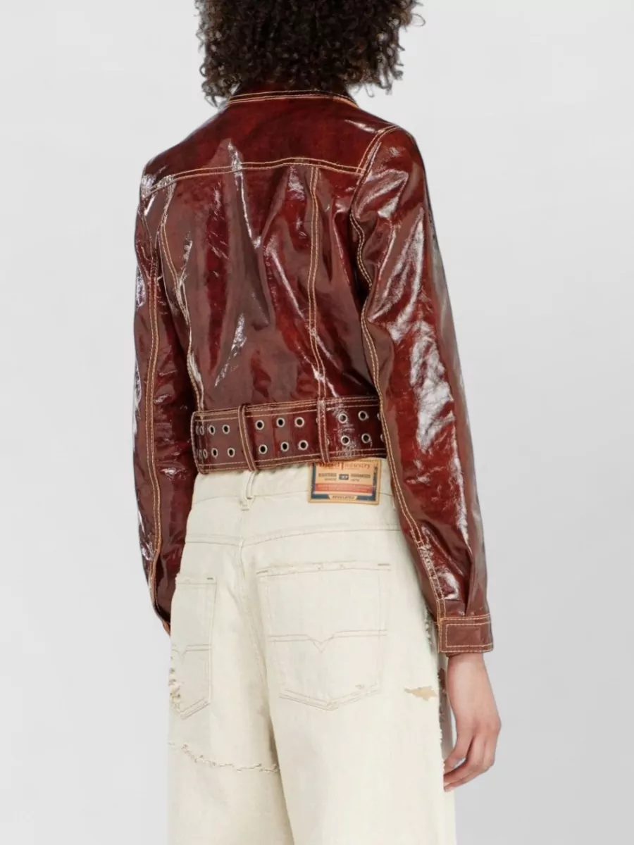 Diesel Shearling Double Breasted Coat