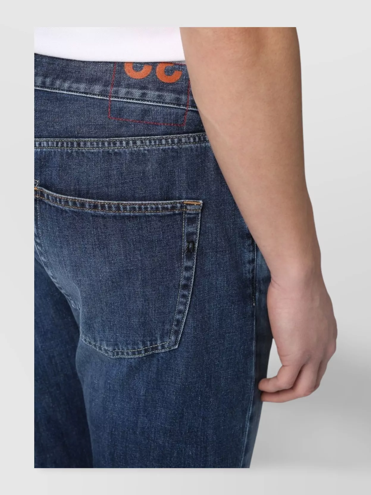 Dondup Stretch Cotton Jeans Roll-Up Cuffs
