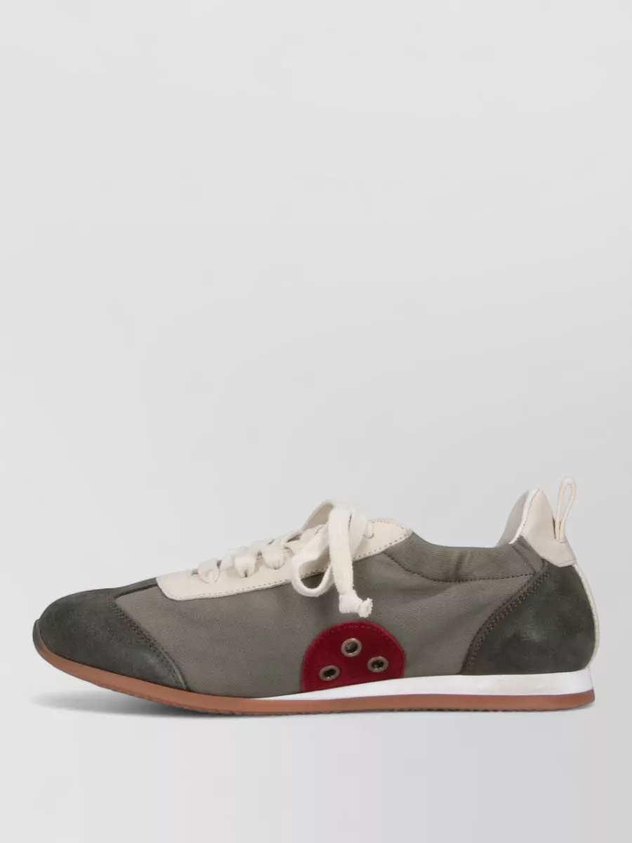 Uma Wang Leather Low-Top Sneakers