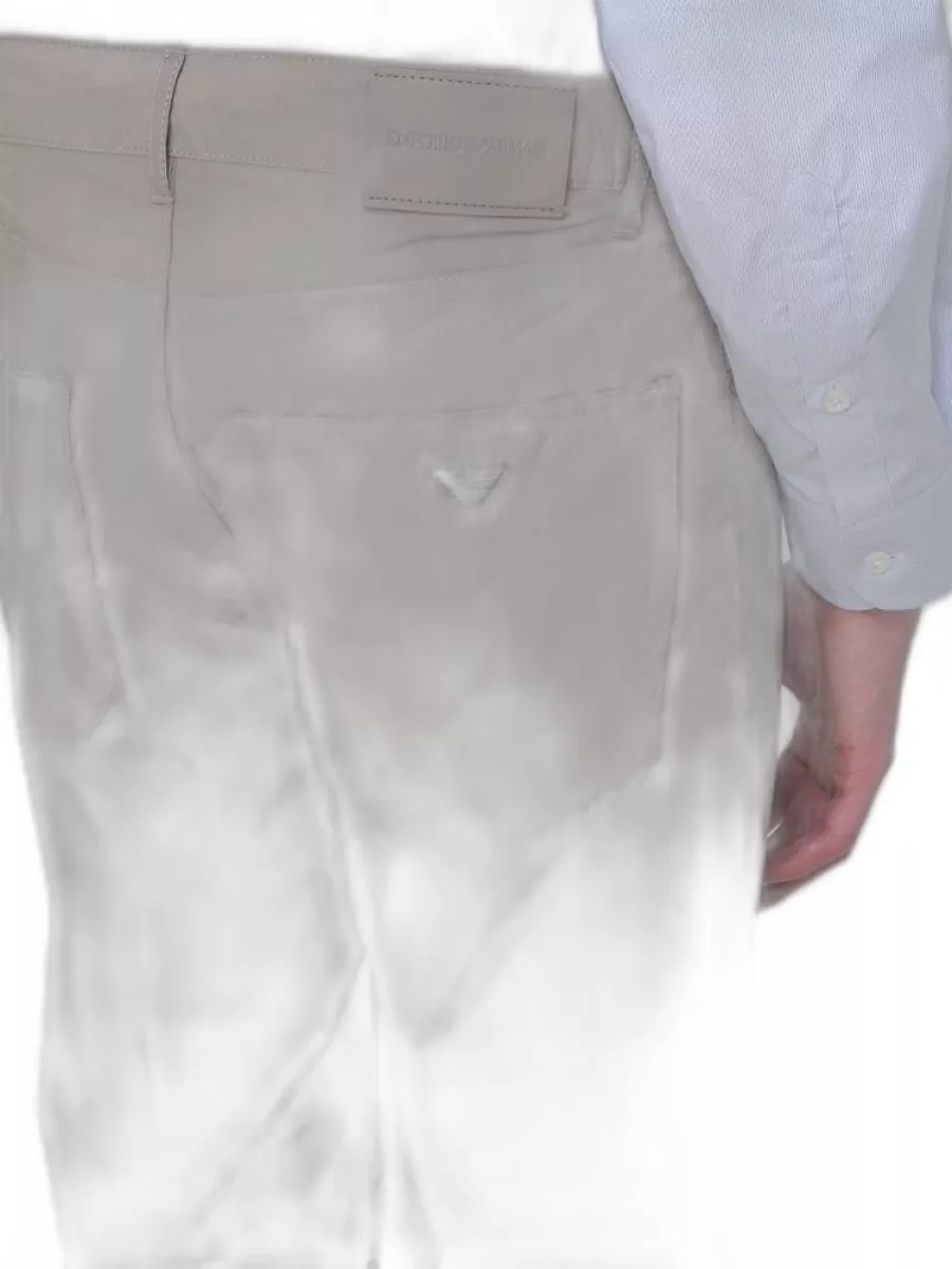 Emporio Armani Cotton Straight-Leg Trousers