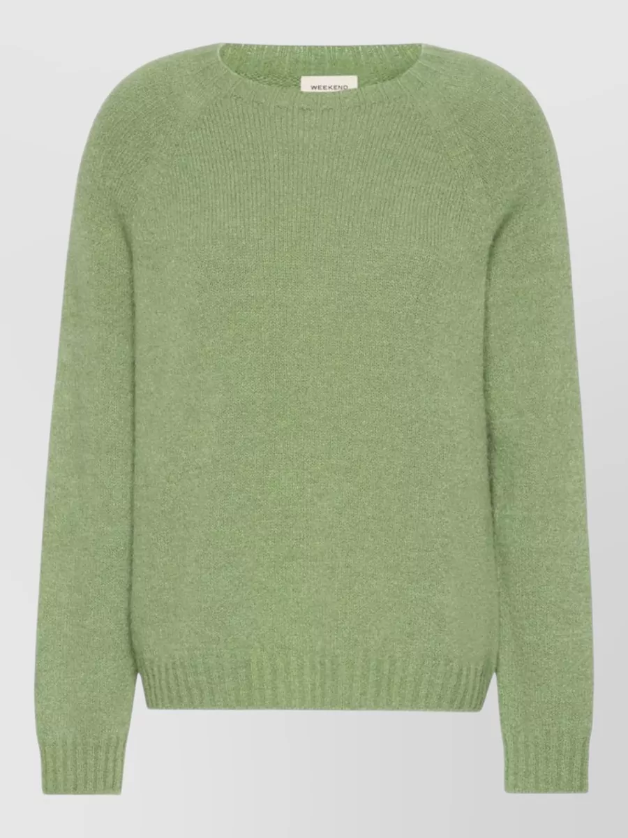 Weekend Max Mara alpaca-blend relaxed-fit crew-neck sweater