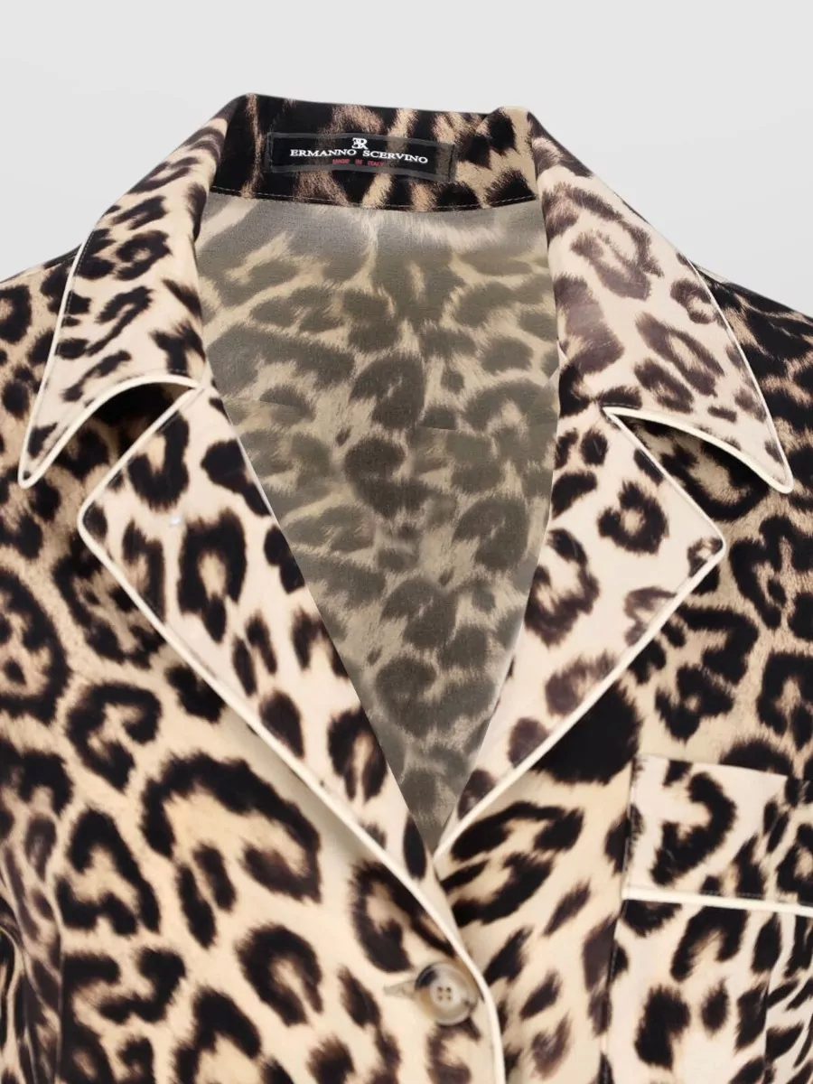 Ermanno Scervino Silk Fitted Jacket